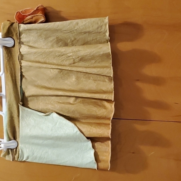 Marcia's Active Wear Child Large Skirt Orange Green Tie Waist Layered Skirt - Picture 3 of 7